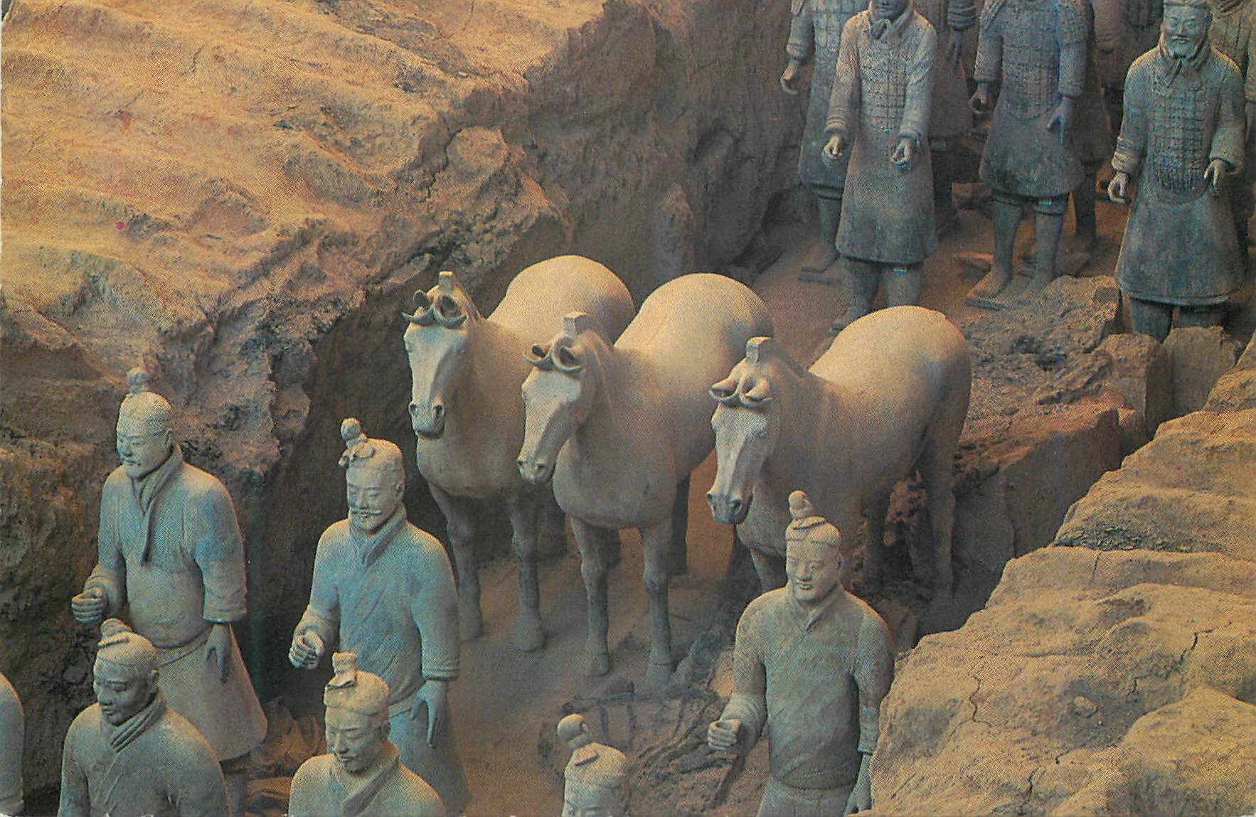 CPM China Pottery warriors and horses