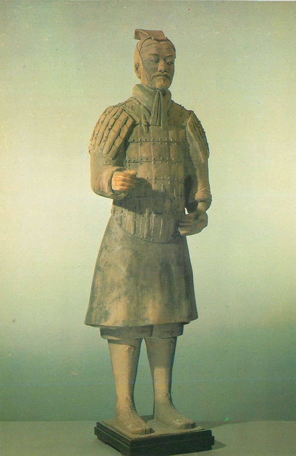 CPM China Frontal view of warrior in suit of armor