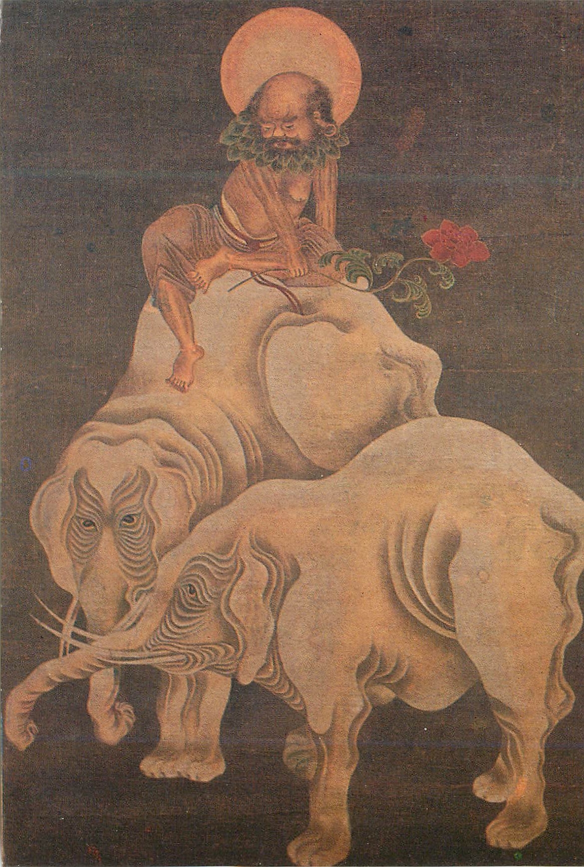 CPM China A picture of Arhats painted by Ven Guan Xiu