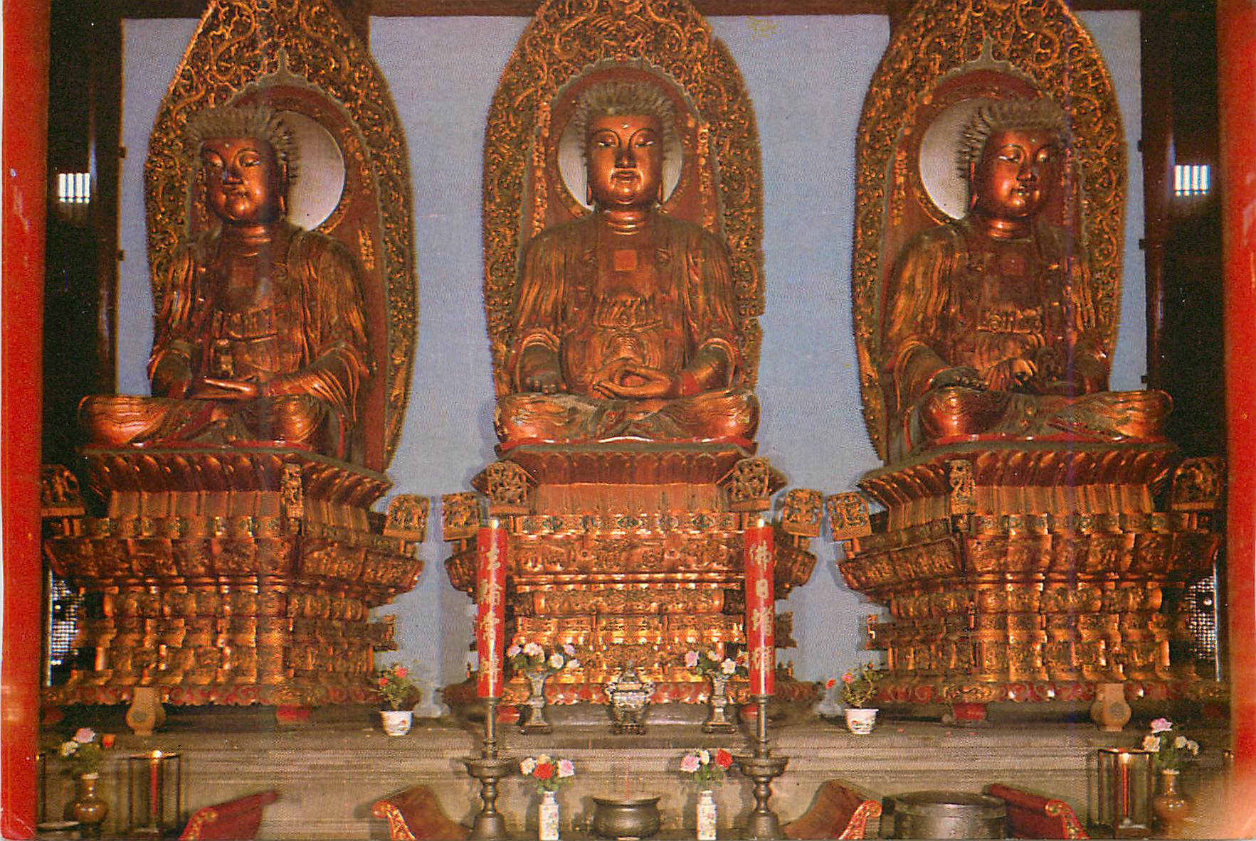 CPM Shanghai Jade Buddha Temple Temple Three Giant Buddhas in the Grand Hall