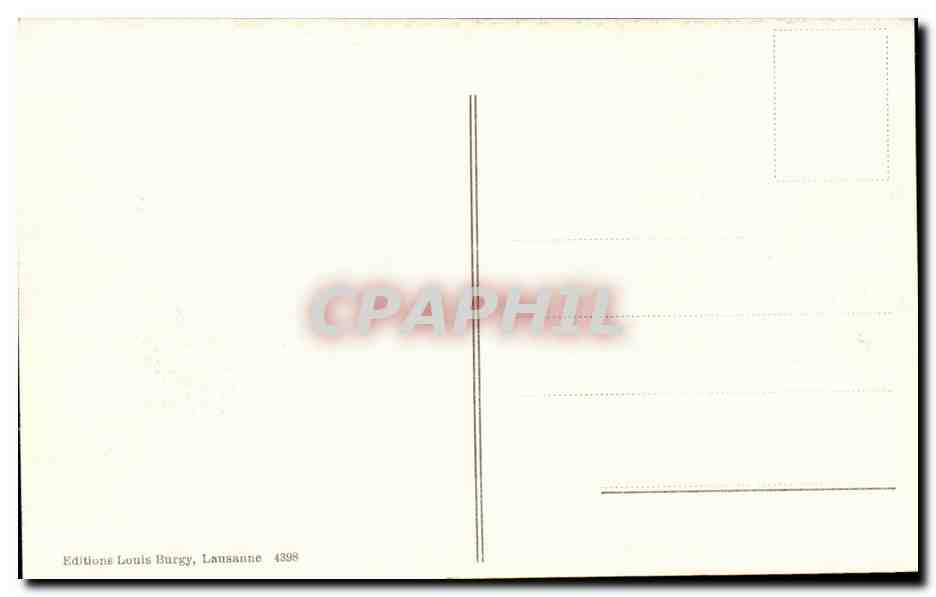CPA Suisse Fribourg Le grand pont suspendu — Verso