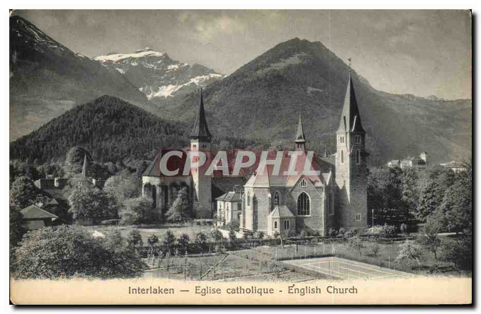 CPA Suisse Interlaken Eglise catholique 