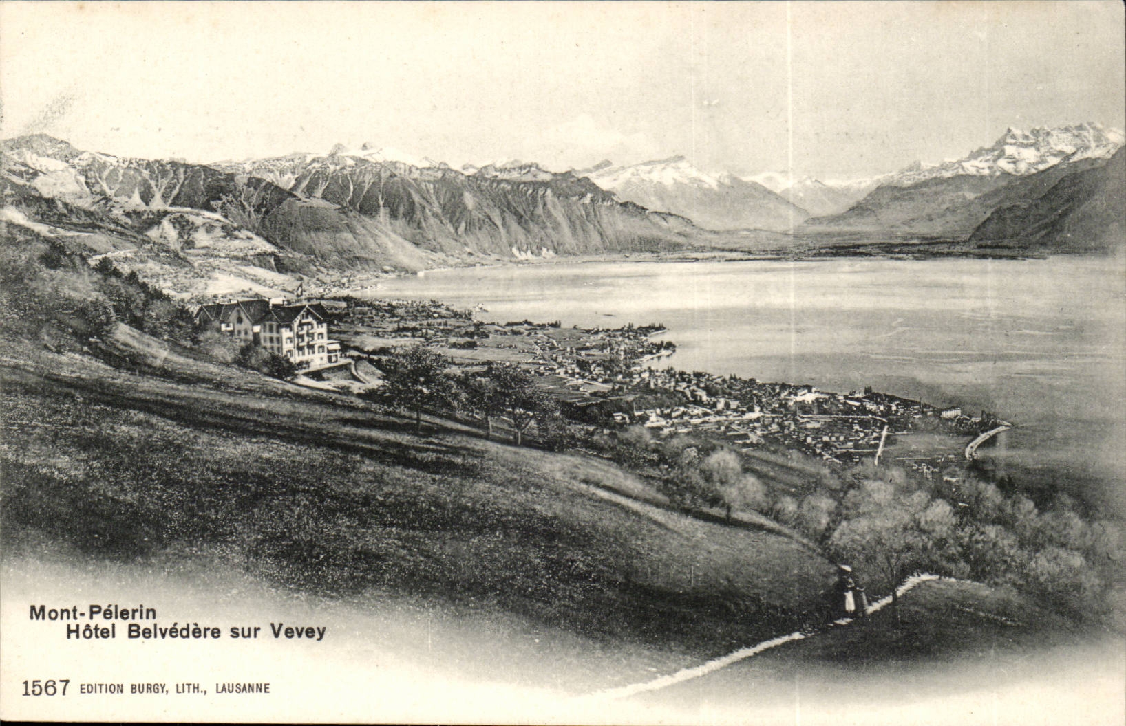 CPA Suisse Mont Pelerin Hotel Belvedere sur Verey