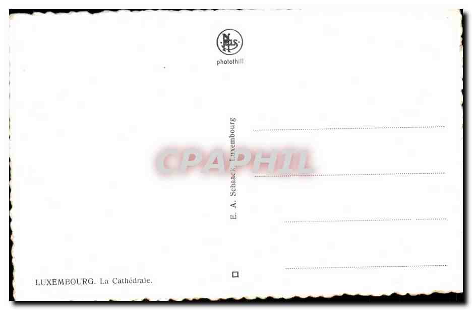 CPSM Luxembourg La cathedrale — Verso
