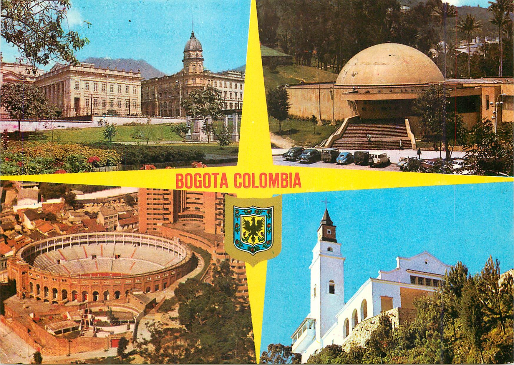 CPM Colombia Bogota (DE) Capitollo Planetario Plaza de Toros santuario de Monserrate 