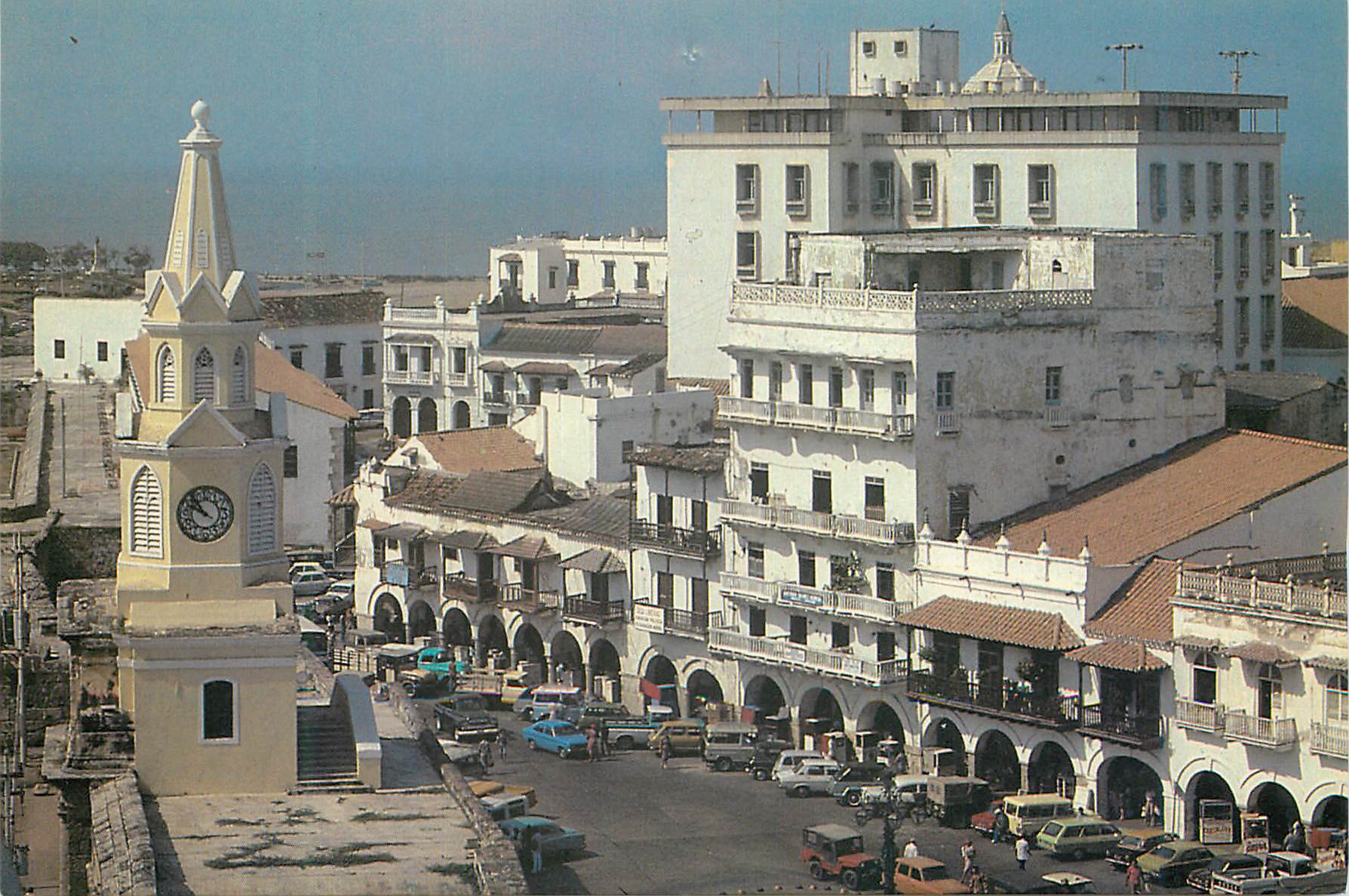 CPM Colombia Cartagena la place des Fiacres