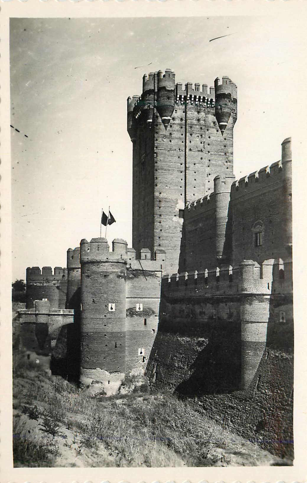 CPM Medina Del Campo Castello de la Mota Vista Parcial del frente
