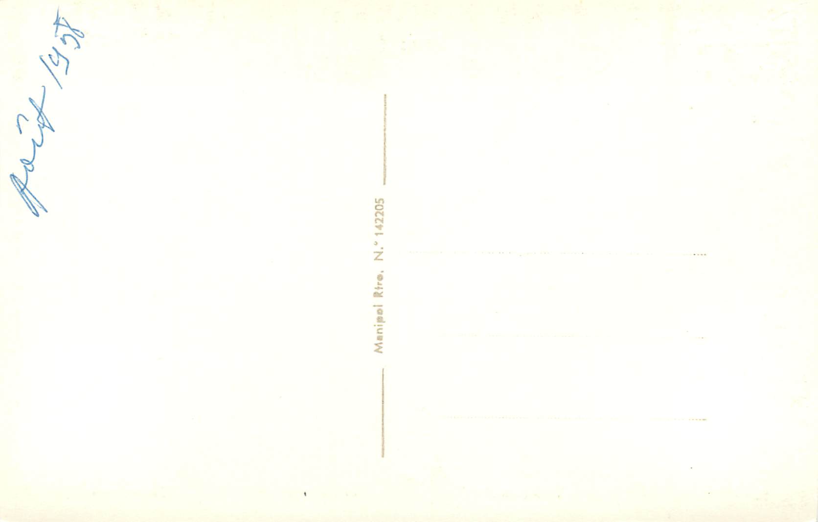 CPM El Escorial Vue Generale — Rückseite