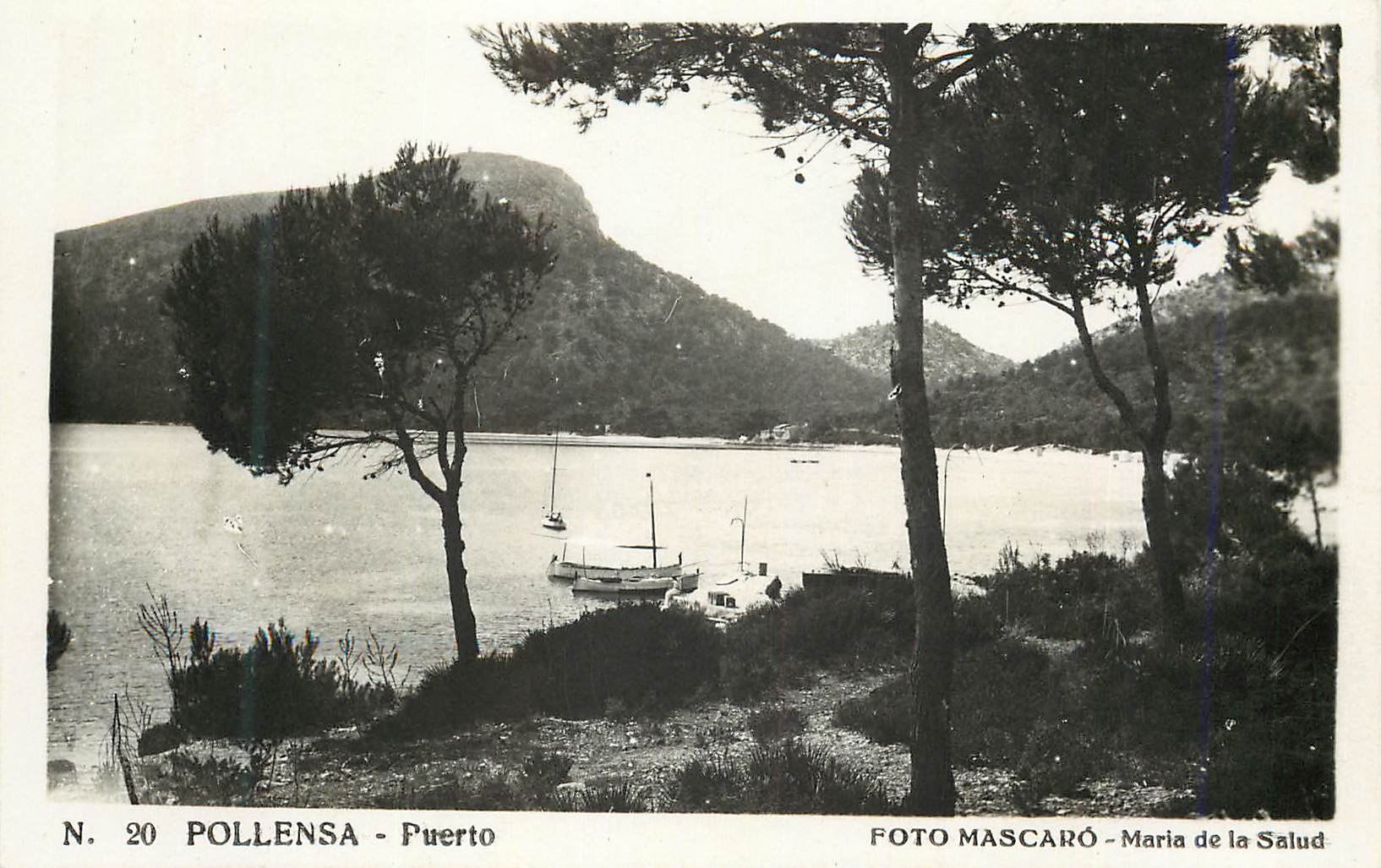 CPM Foto Mascaro Maria de la Salud Pollensa Puerto