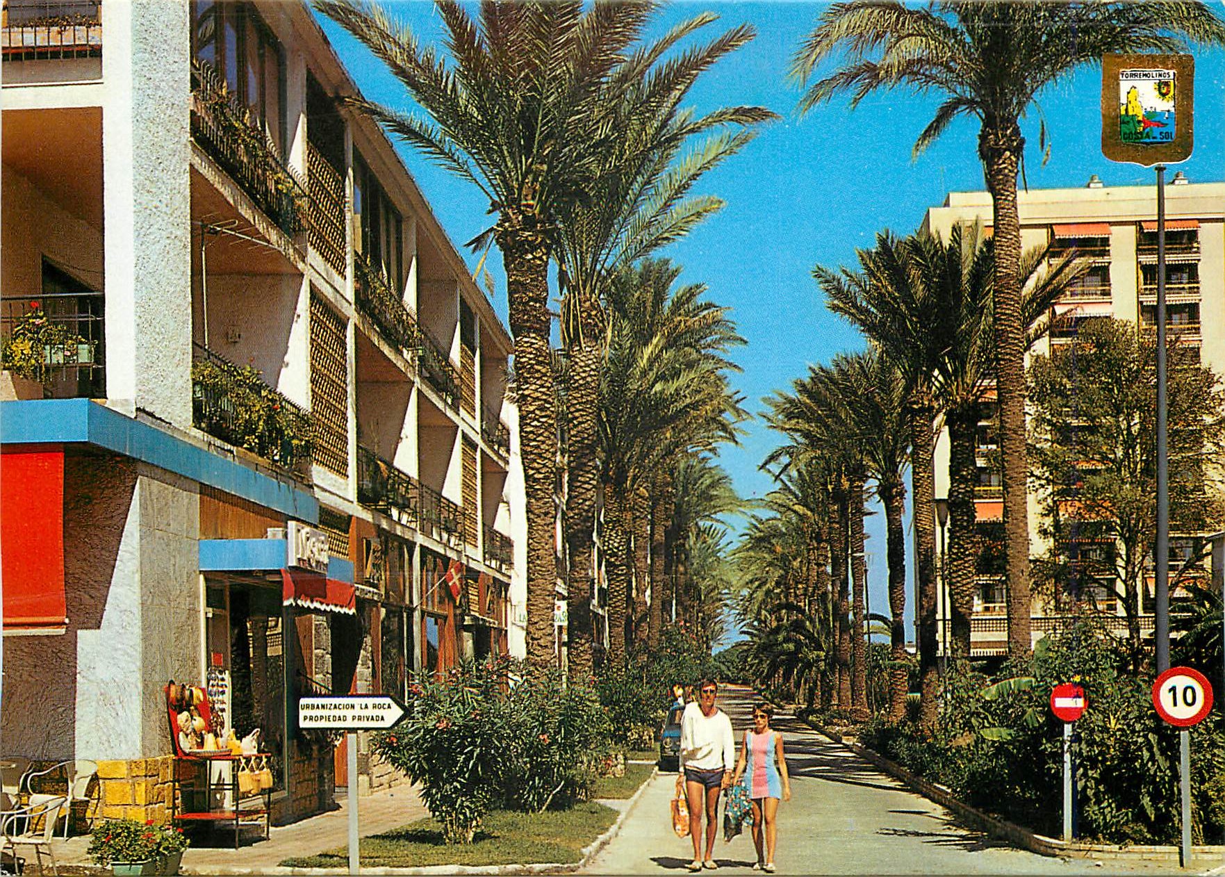 CPM Torremolinos La Roca Promenade des Palmiers