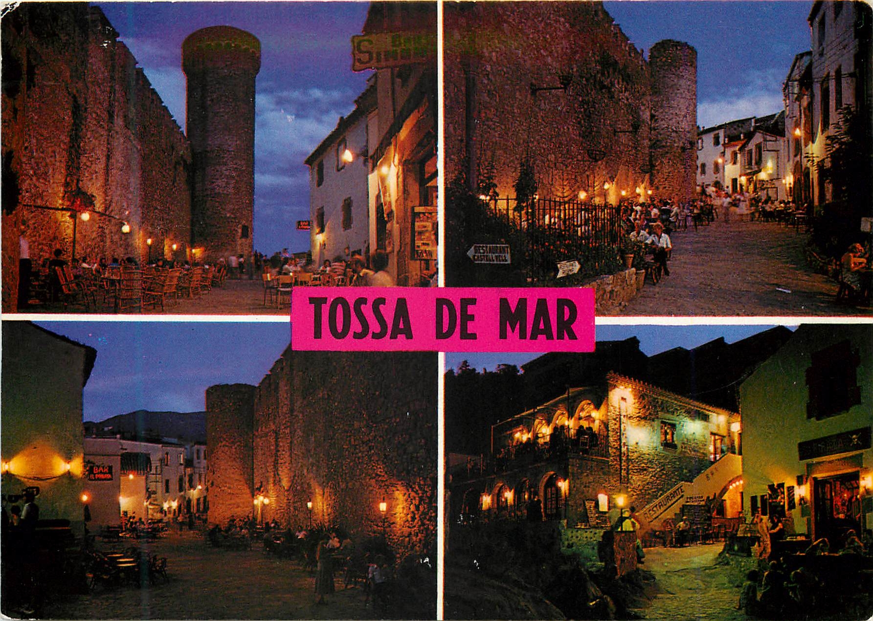 CPM Tossa de Mar Costa Brava Murailles Joyeuses nuits