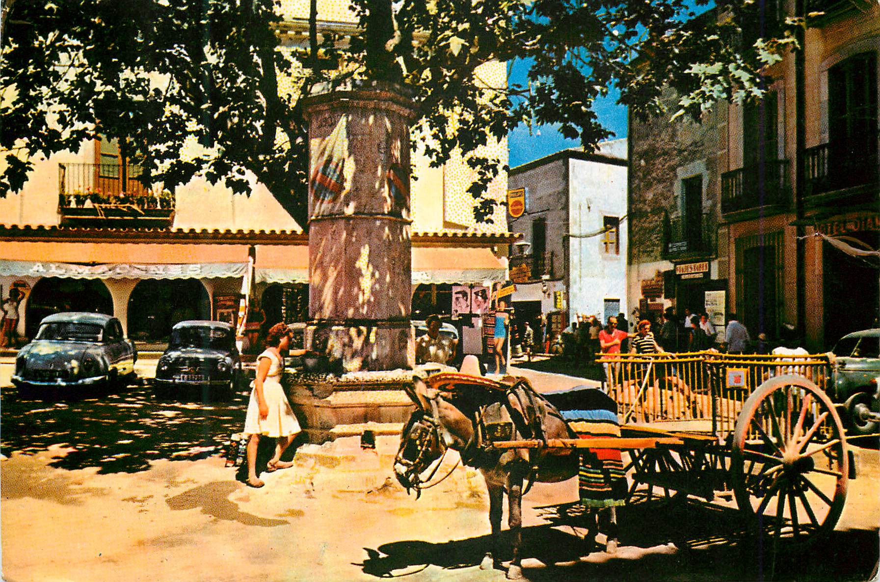 CPM Tossa de Mar Costa Brava Place Tipique de Tossa Ane Donkey