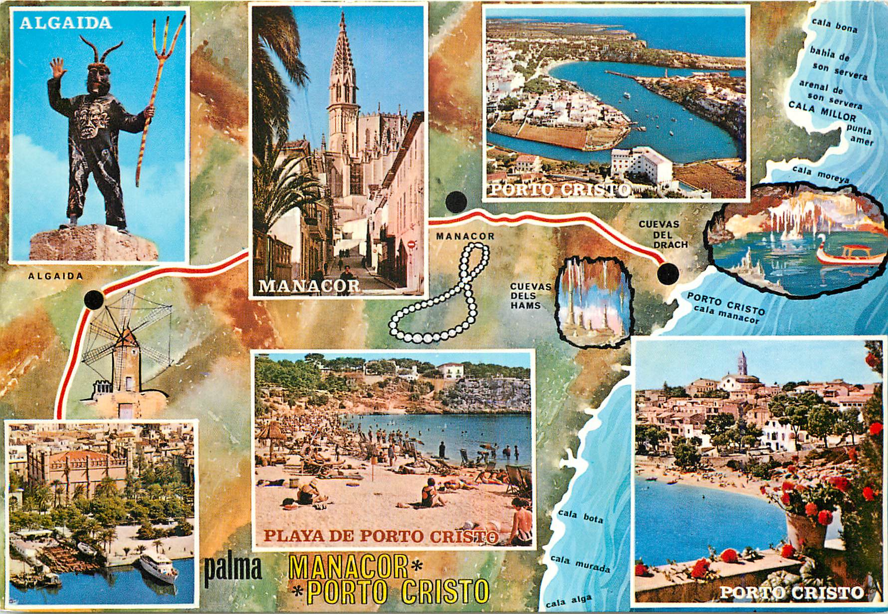 CPM Mallorca (Baleares) Espana Ruta Palma Manacor Porto Cristo 