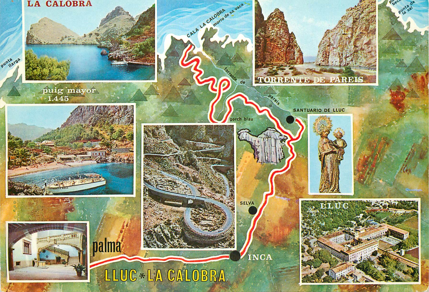 CPM Mallorca (Baleares) Espana Ruta Palma Lluc la Calobra