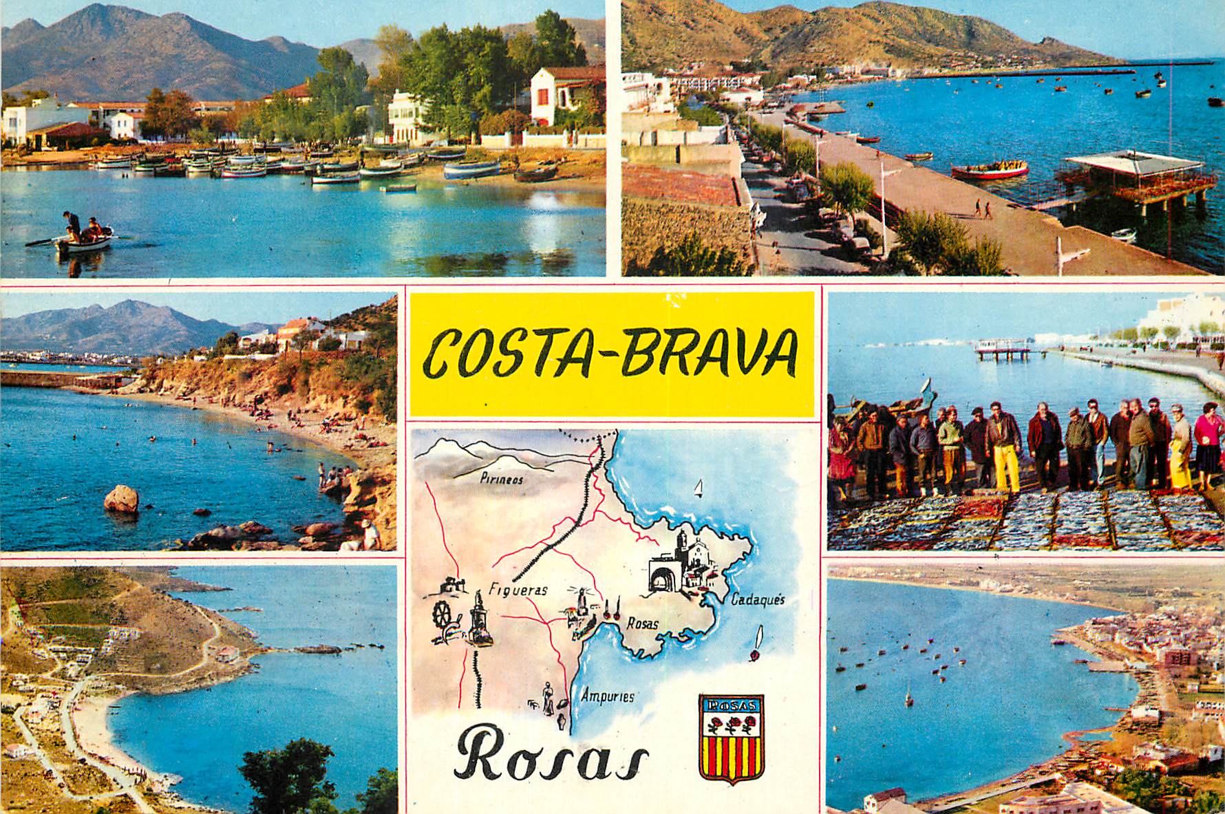 CPM Costa Brava Rosas le village Riant Marinier et de Paysage Multiforme