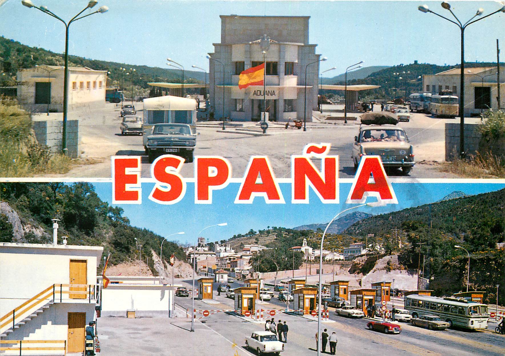 CPM La Junquera Los limites le Perthus 1156 frontera Franco Espanola