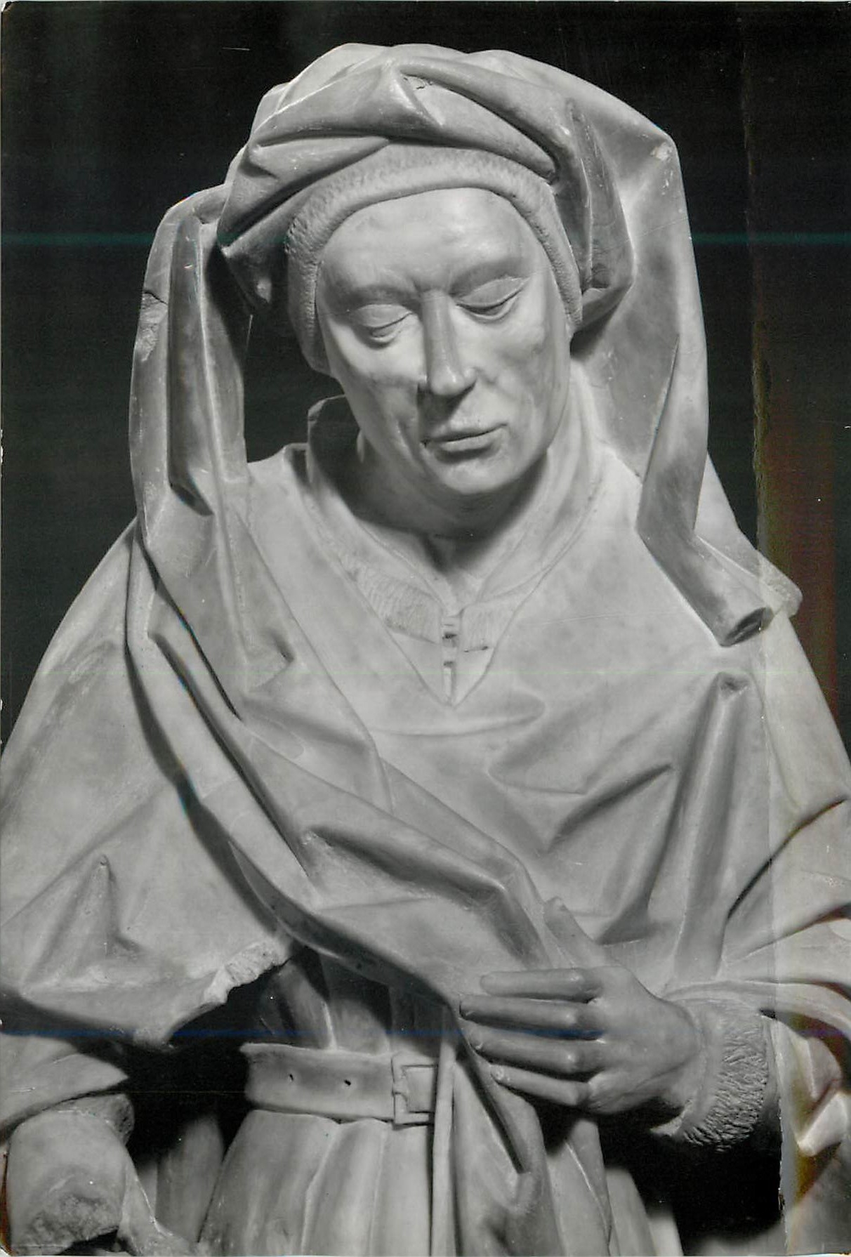 CPM Gerona Tesoro de la Catedral Statue en Albatre XV Siecle artiste Marcadante de Bretana