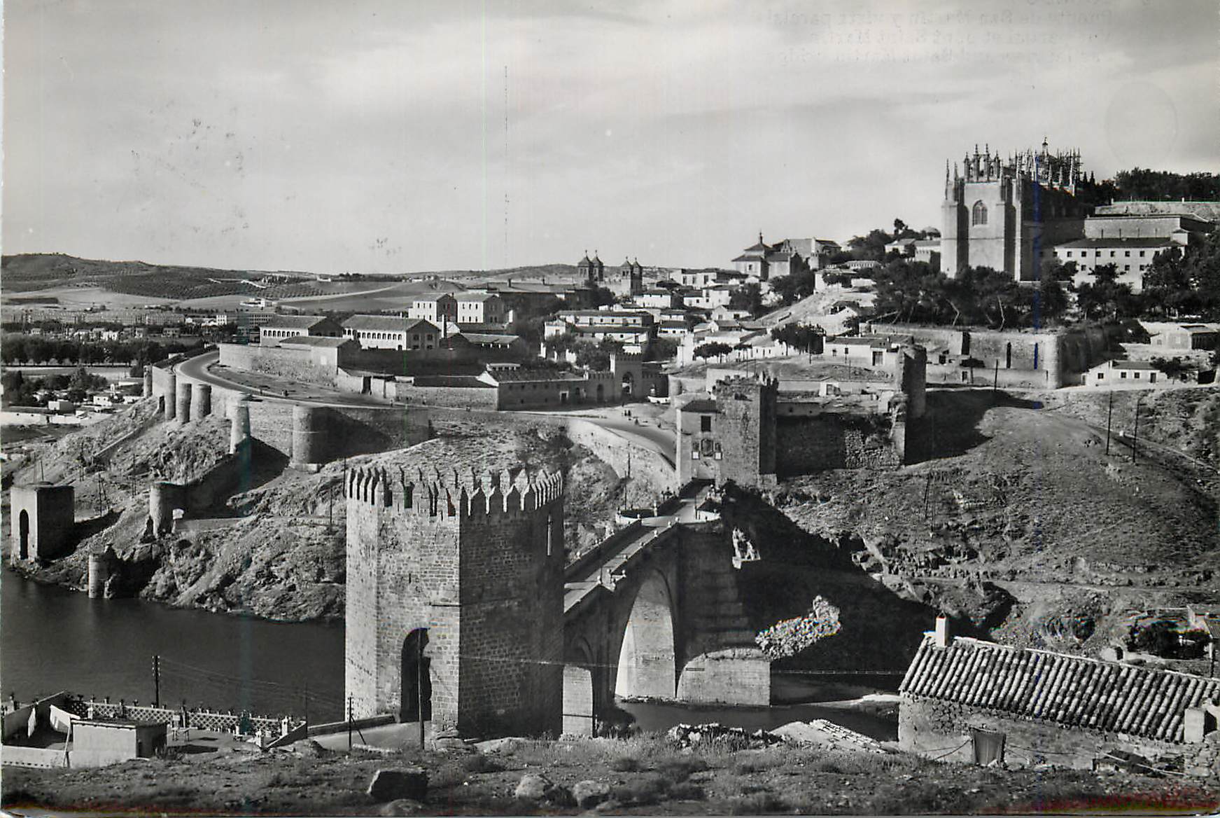 CPM Toledo Vue Partial et pont Saint Martin