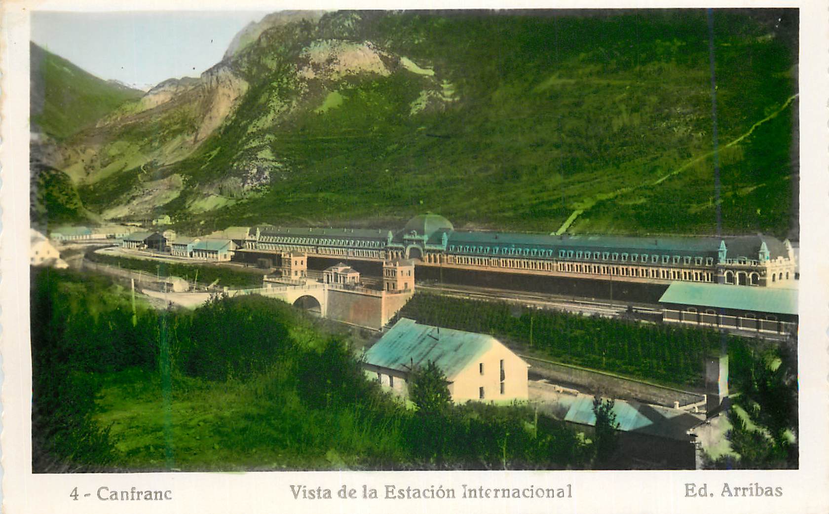 CPM Canfranc Vista de la Estacion Internacional