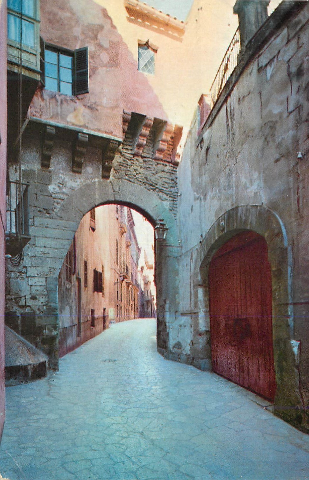 CPM Mallorca(Barcelona) Espana Palma Arco arabe en la calle de la Almudaina