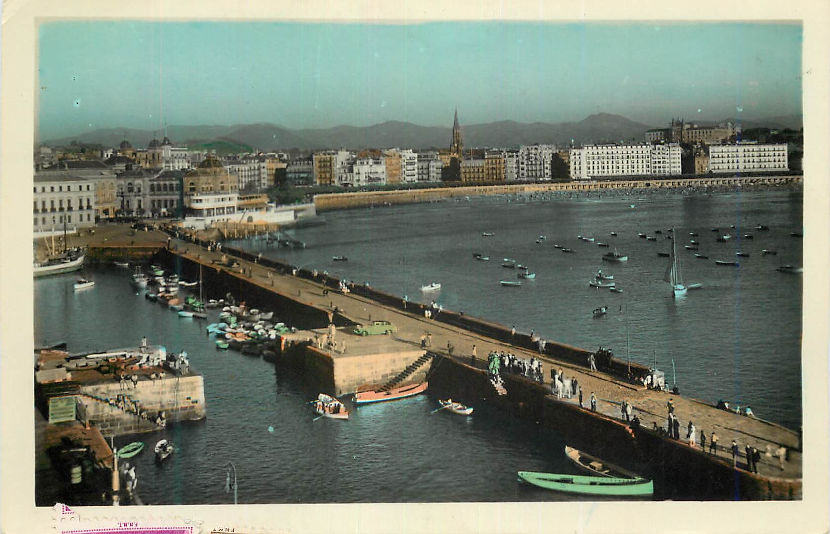 CPM San Sebastian Vue Depuis le Mont Urgull