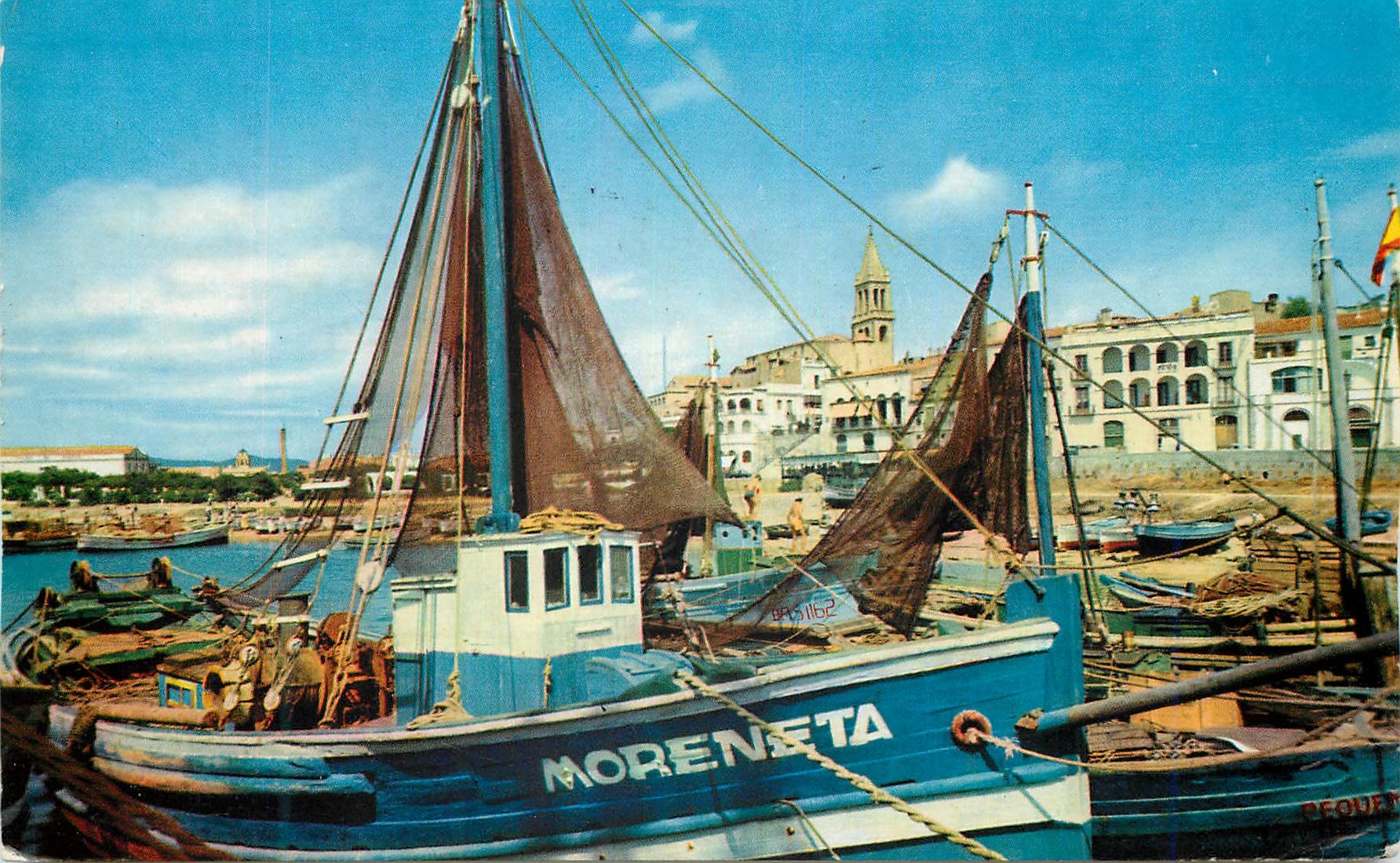 CPM Costa Brava Palamos Embarcadere Typique Bateaux de peche