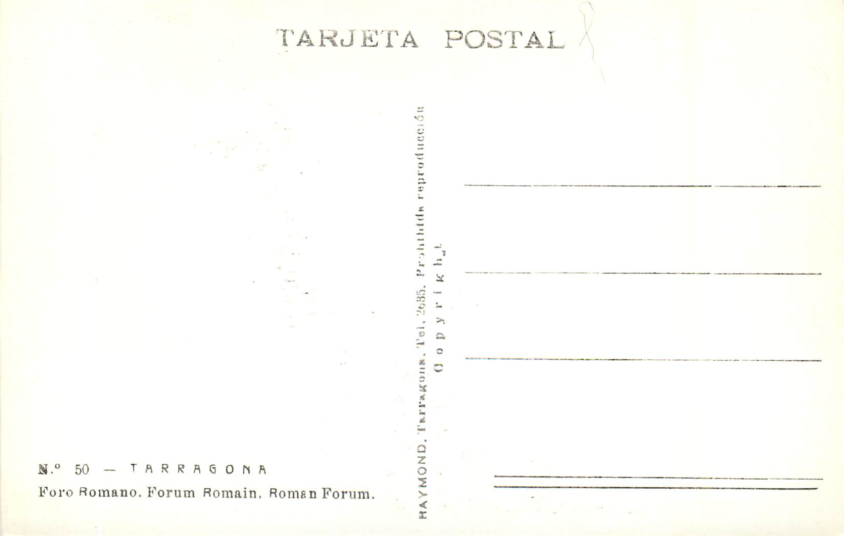 CPM Tarragona Forum Romain — Rückseite