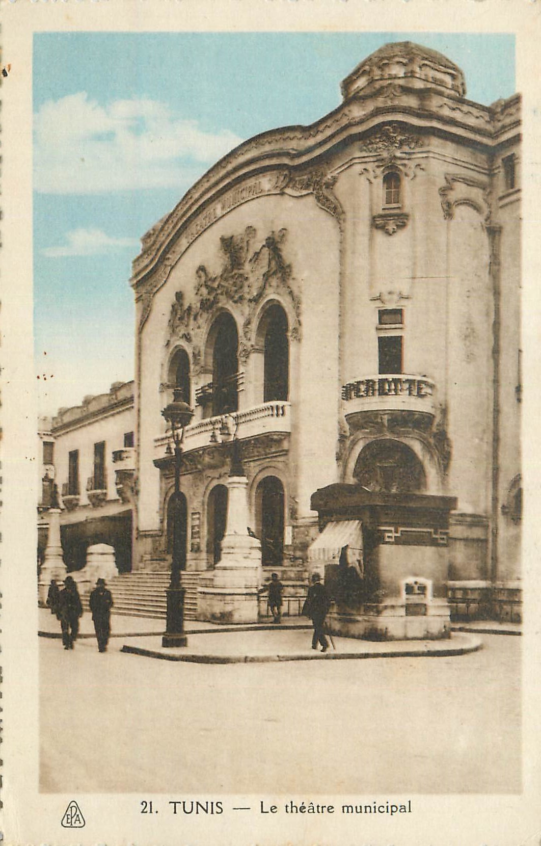 CPA Tunis le theatre Municipal