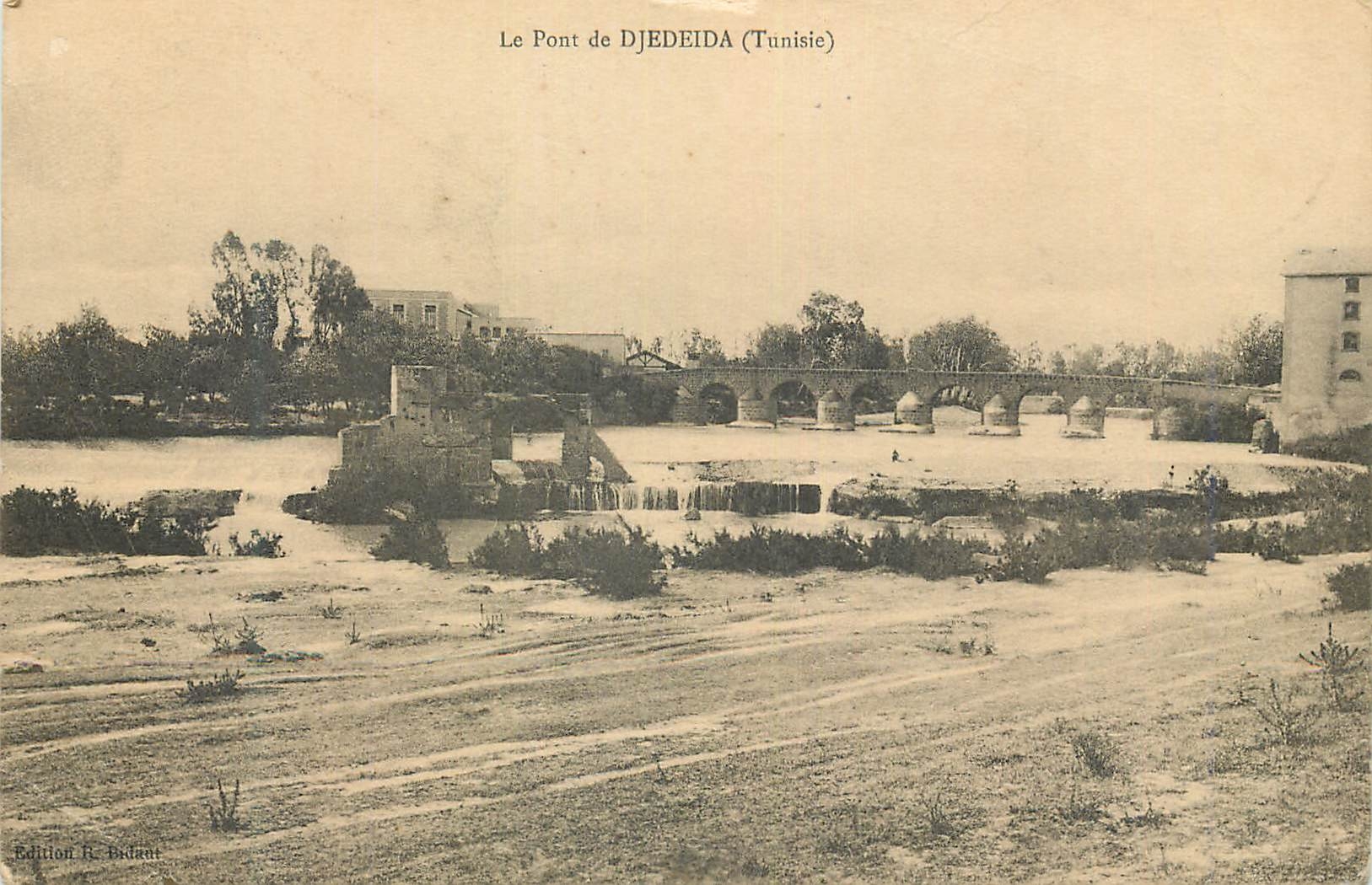 CPA Le Pont de Djedeida Tunisie