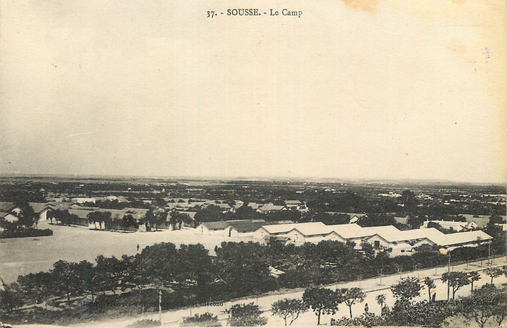 CPA Sousse le Camp Militaria
