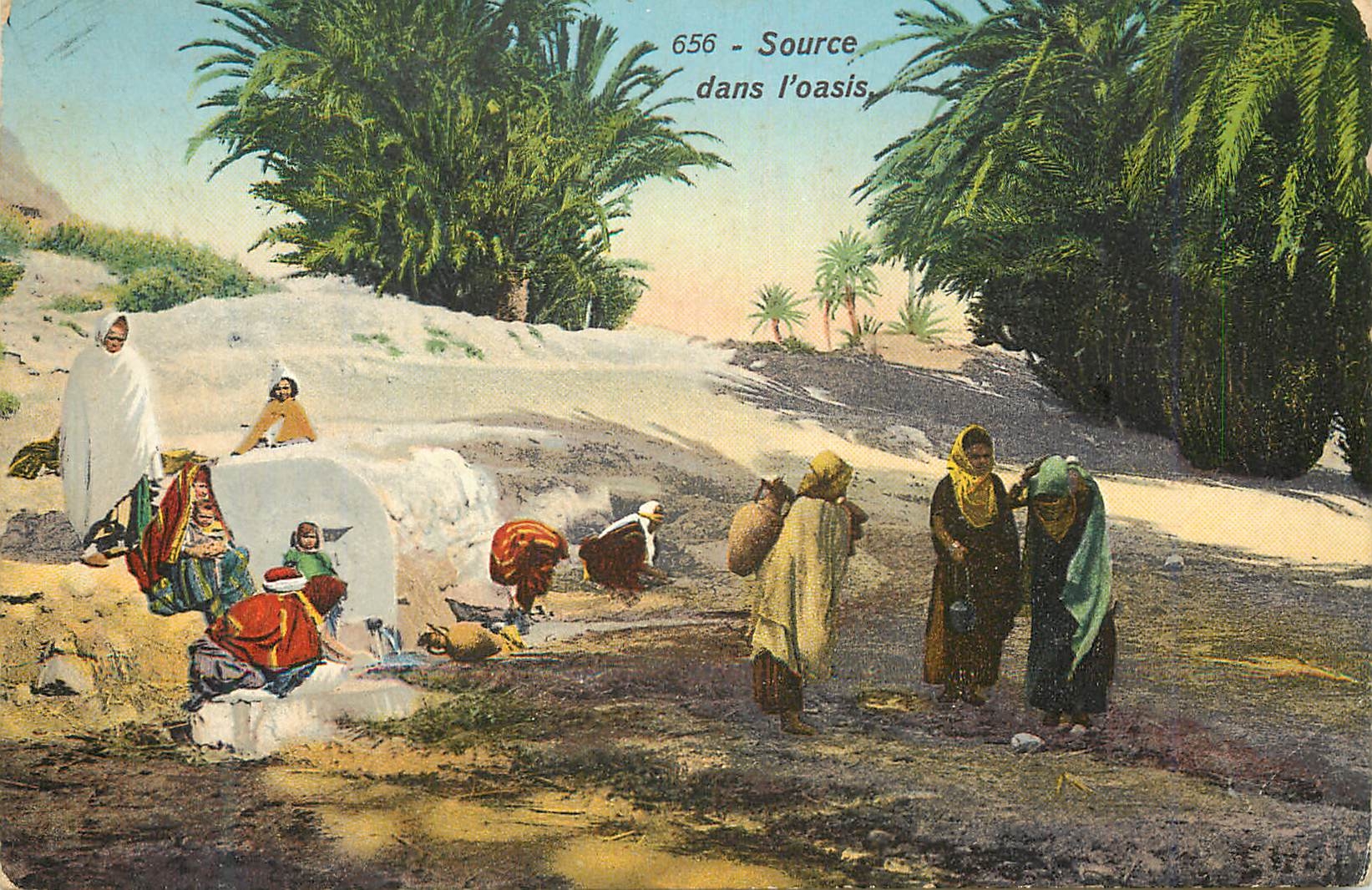 CPA Source dans l'Oasis
