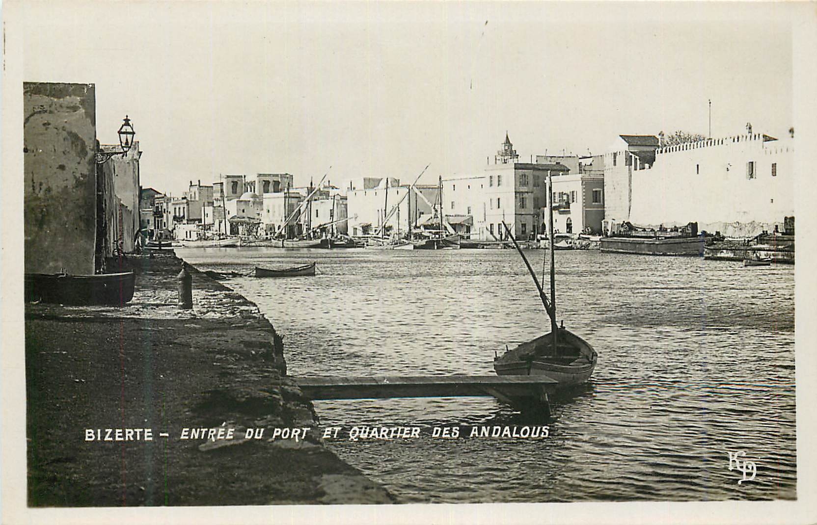 CPA Bizerte Entree du Port et Quartier des Andalous