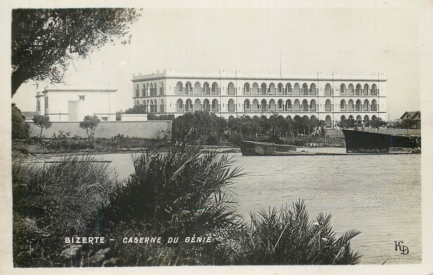 CPA Bizerte Caserne du Genie Militaria