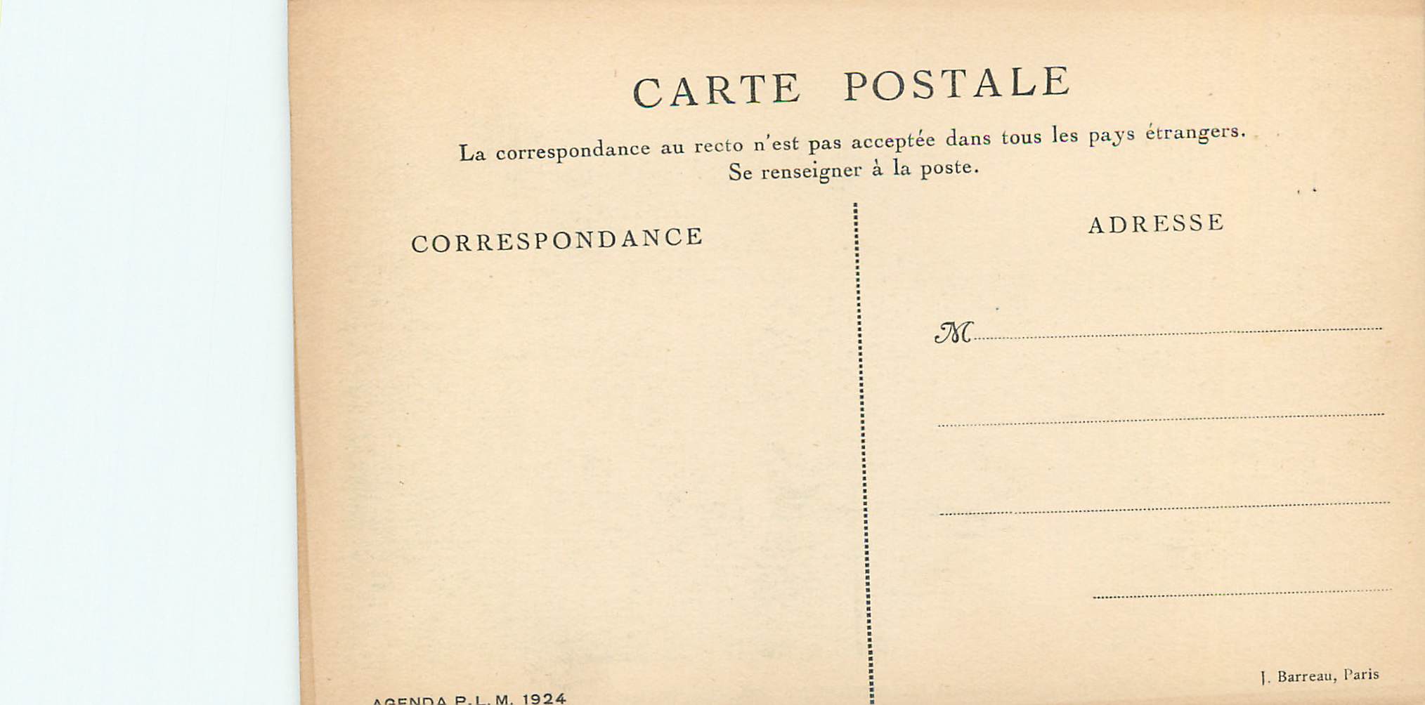CPA Tunisie Korbous Anciens Bains Romains — Verso