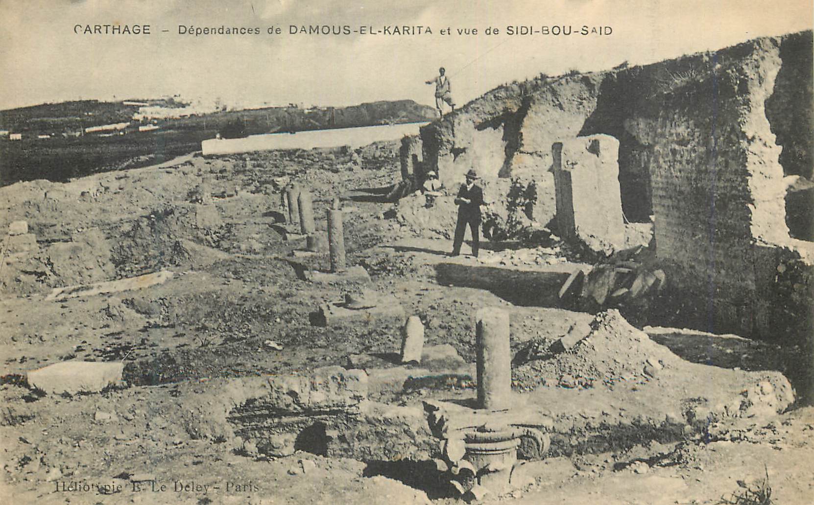 CPA Carthage dependances de Damous el Karita et vue de Sidi Bou Said