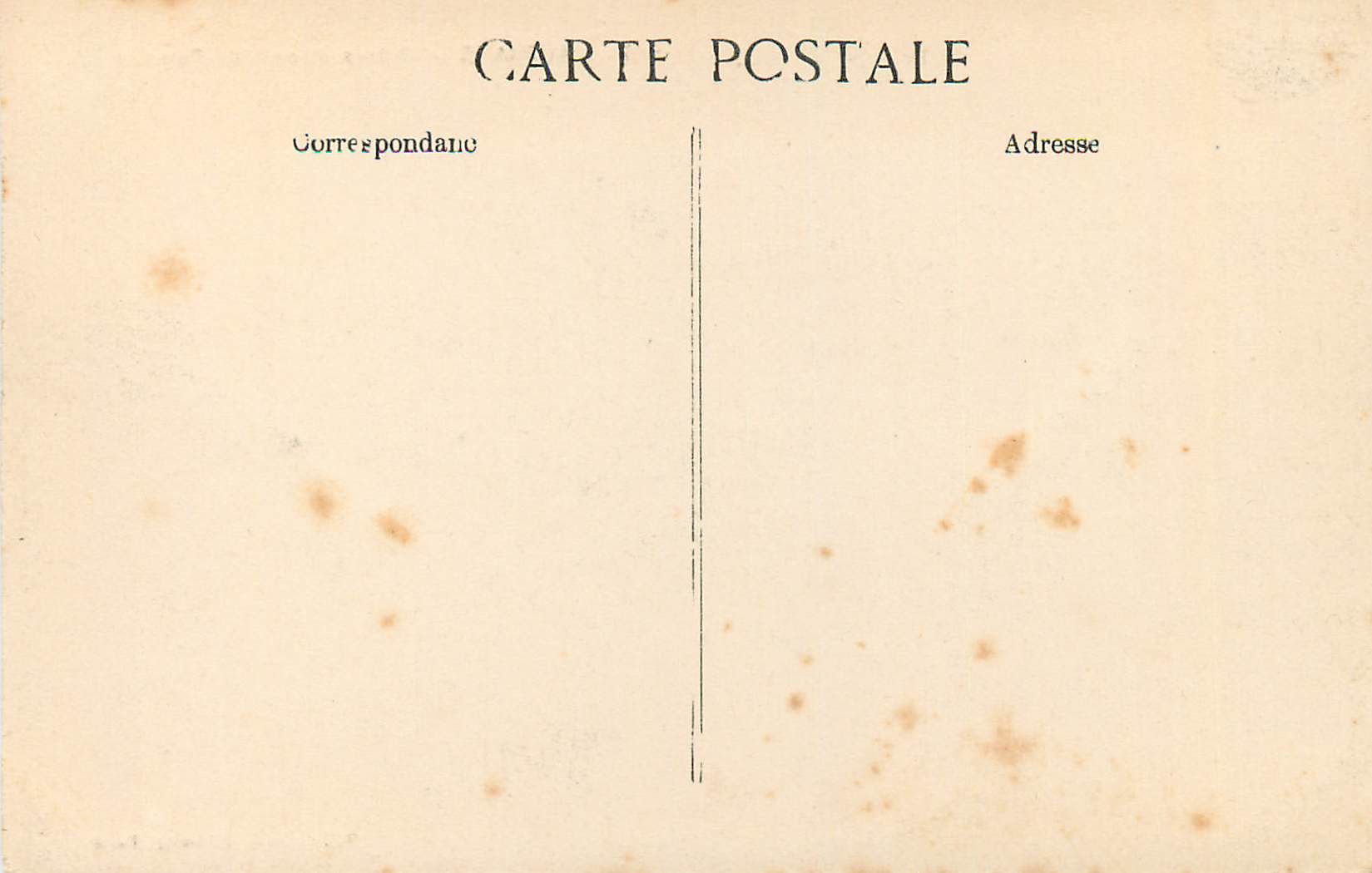 CPA Carthage Ruines d'une Villa Romaine — Rückseite