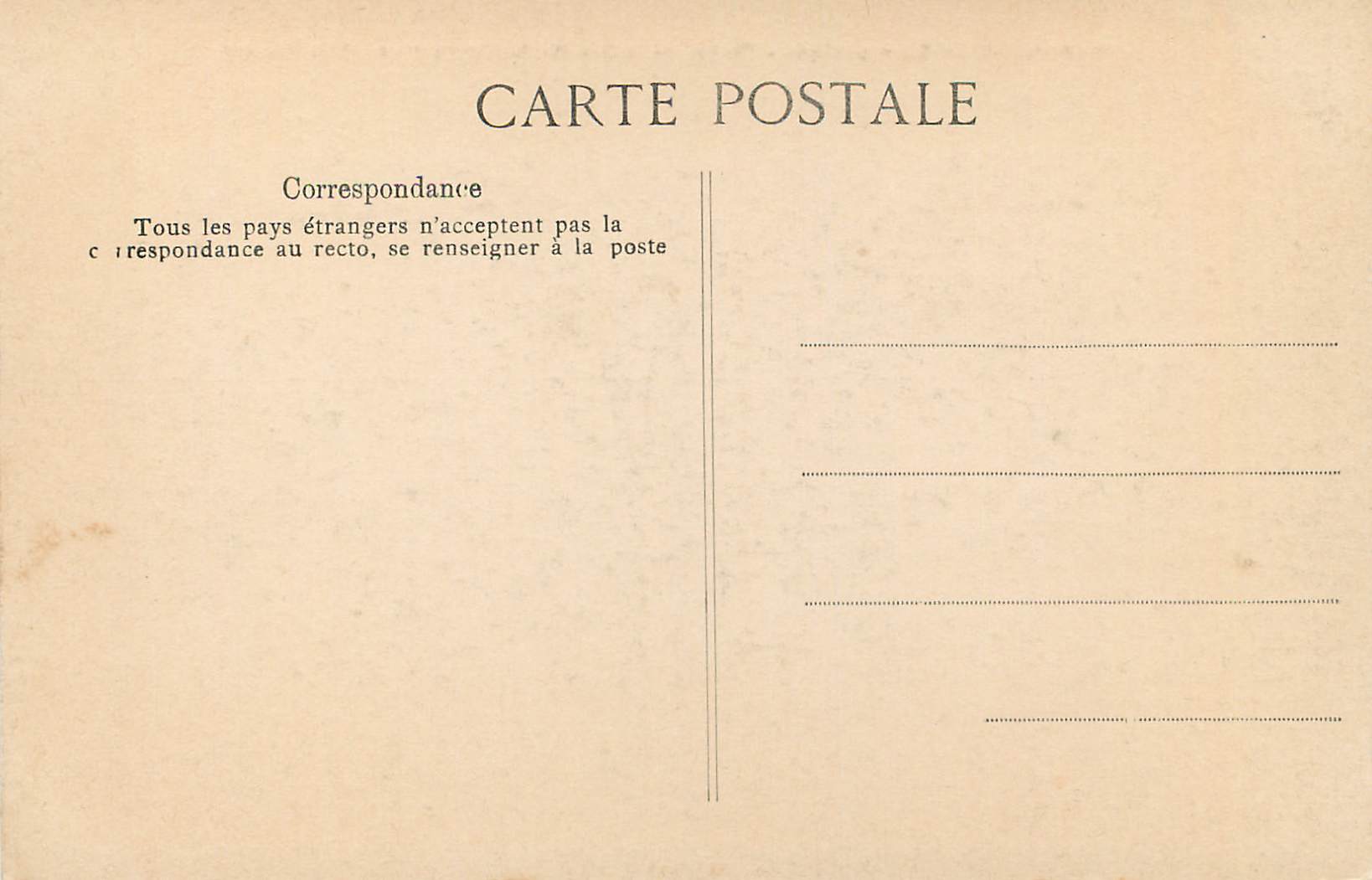 CPA Carthage salle punique Statue du Pretre Melkarthilles(IVe siecle avant JC) — Rückseite
