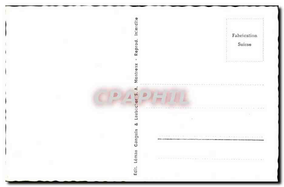Suisse - Vaud - Montreux - Grand Hotel Suisse - CPA  — Back