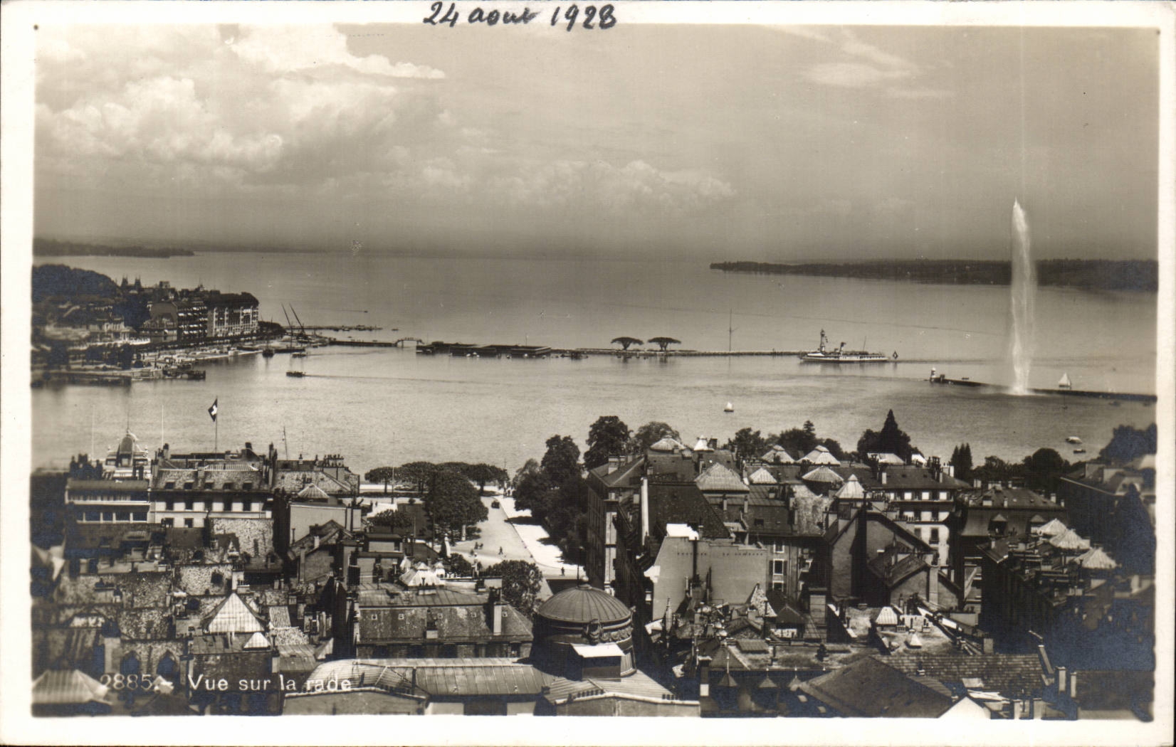 Suisse - Genevae - Vue sur la rade - CPA 