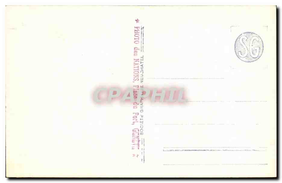 Suisse - Genevae - Vue sur la rade - CPA  — Rückseite