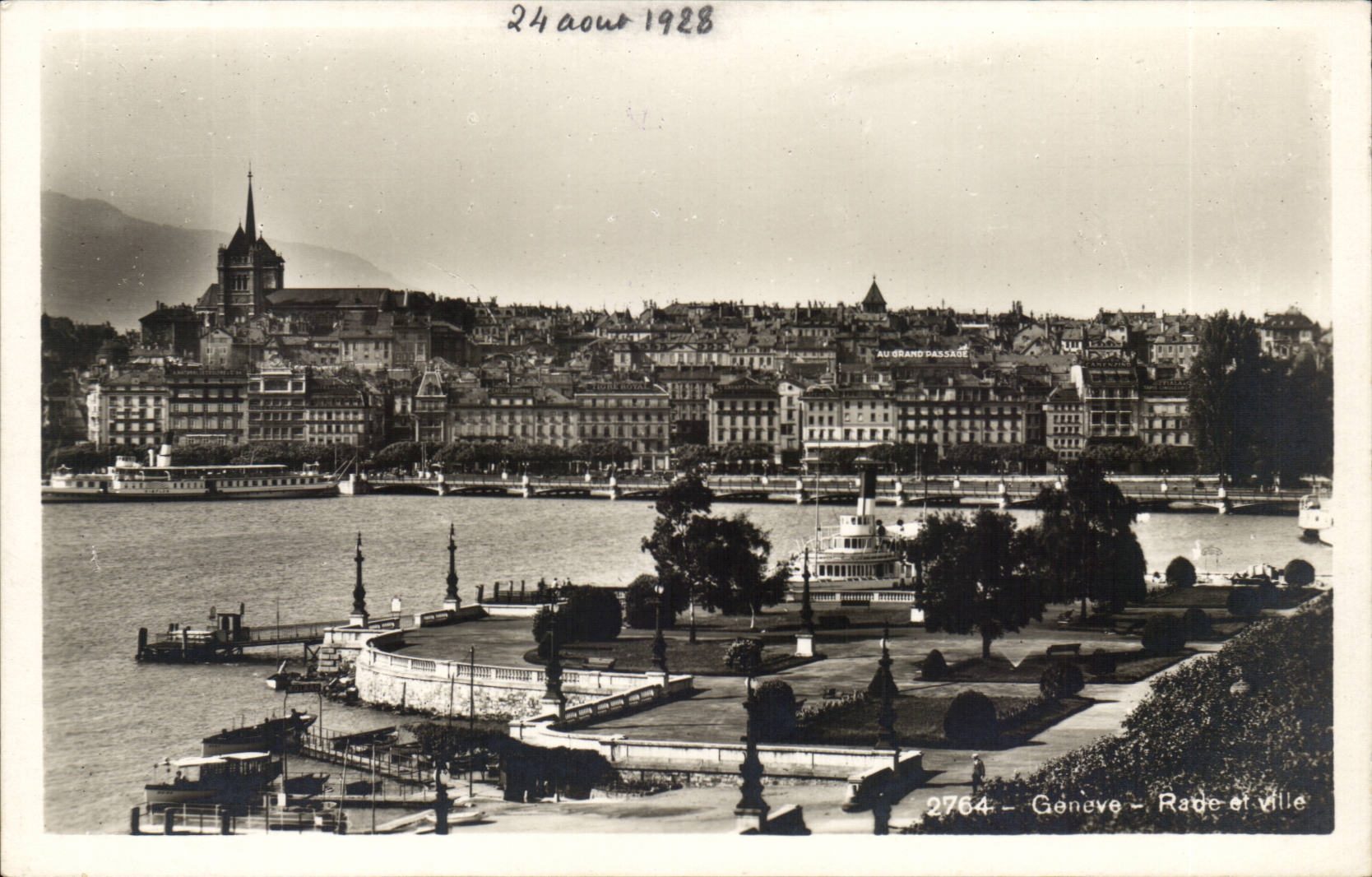 Suisse - Genevae - Vue sur la rade et Ville - CPA 
