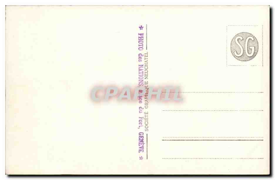 Suisse - Genevae - Vue sur la rade et Ville - CPA  — Rückseite