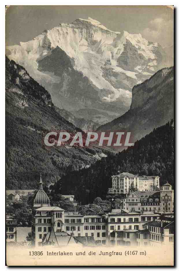Suisse - Zurich - Za¼rich - Kilchberg - Interlaken und die Jungfrau - 4167 m - CPA 