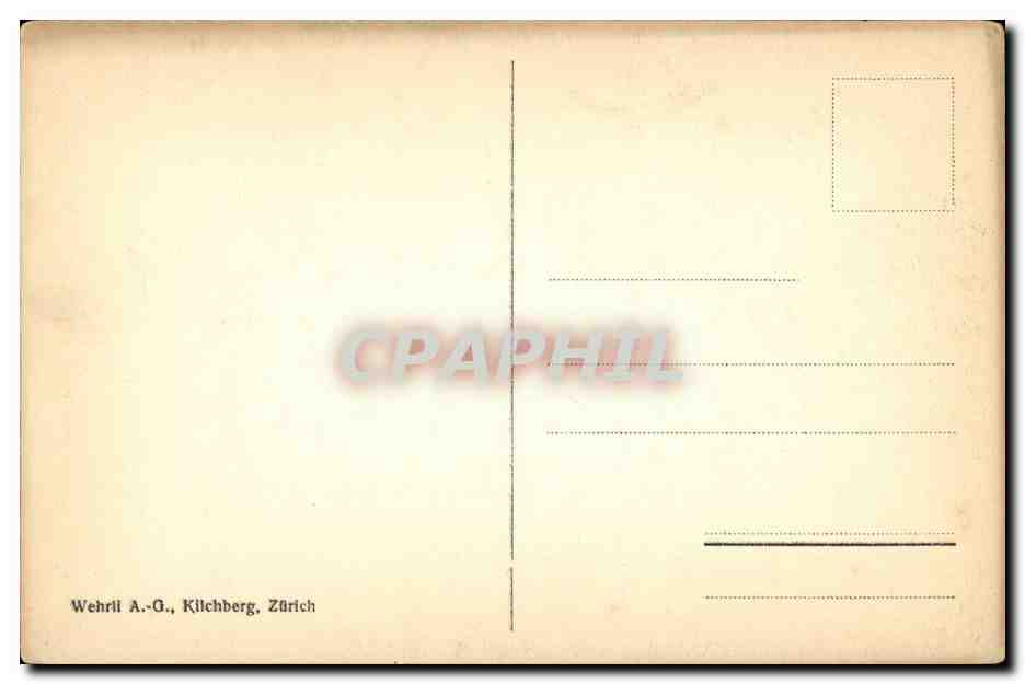 Suisse - Zurich - Za¼rich - Kilchberg - Interlaken und die Jungfrau - 4167 m - CPA  — Rückseite