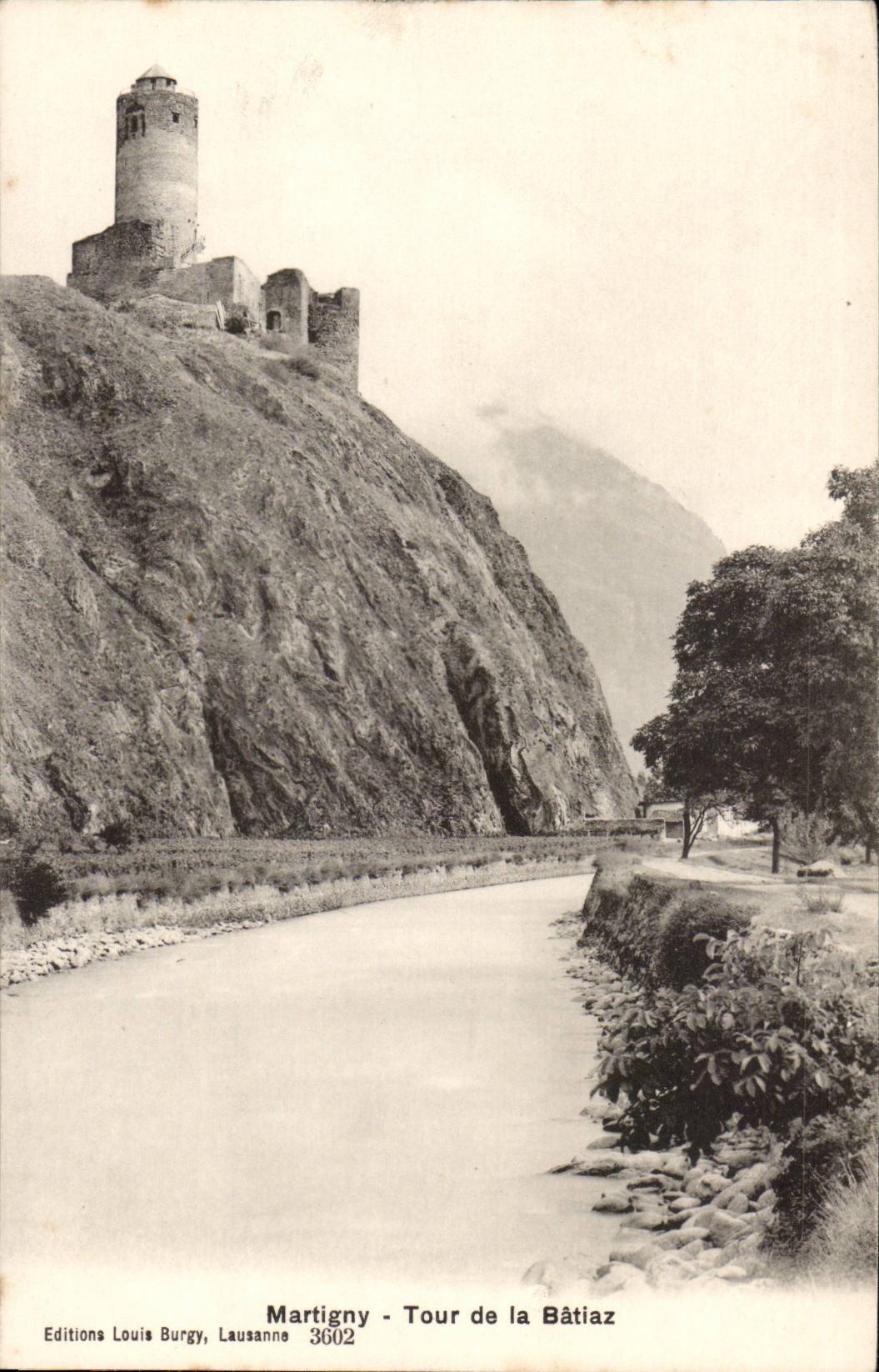 Suisse - martigny - Tour de la Batiaz - CPA 