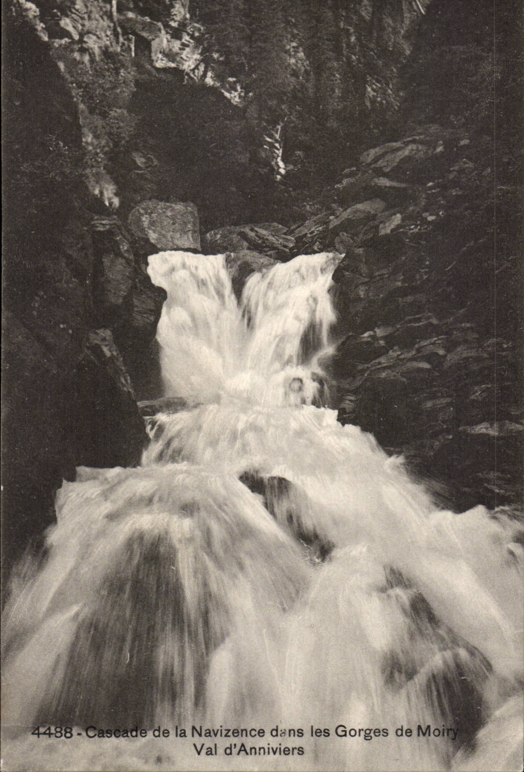 Suisse - Cascade de la Navizence dans les Gorges de Moiry - Val d'Anniviers- CPA 