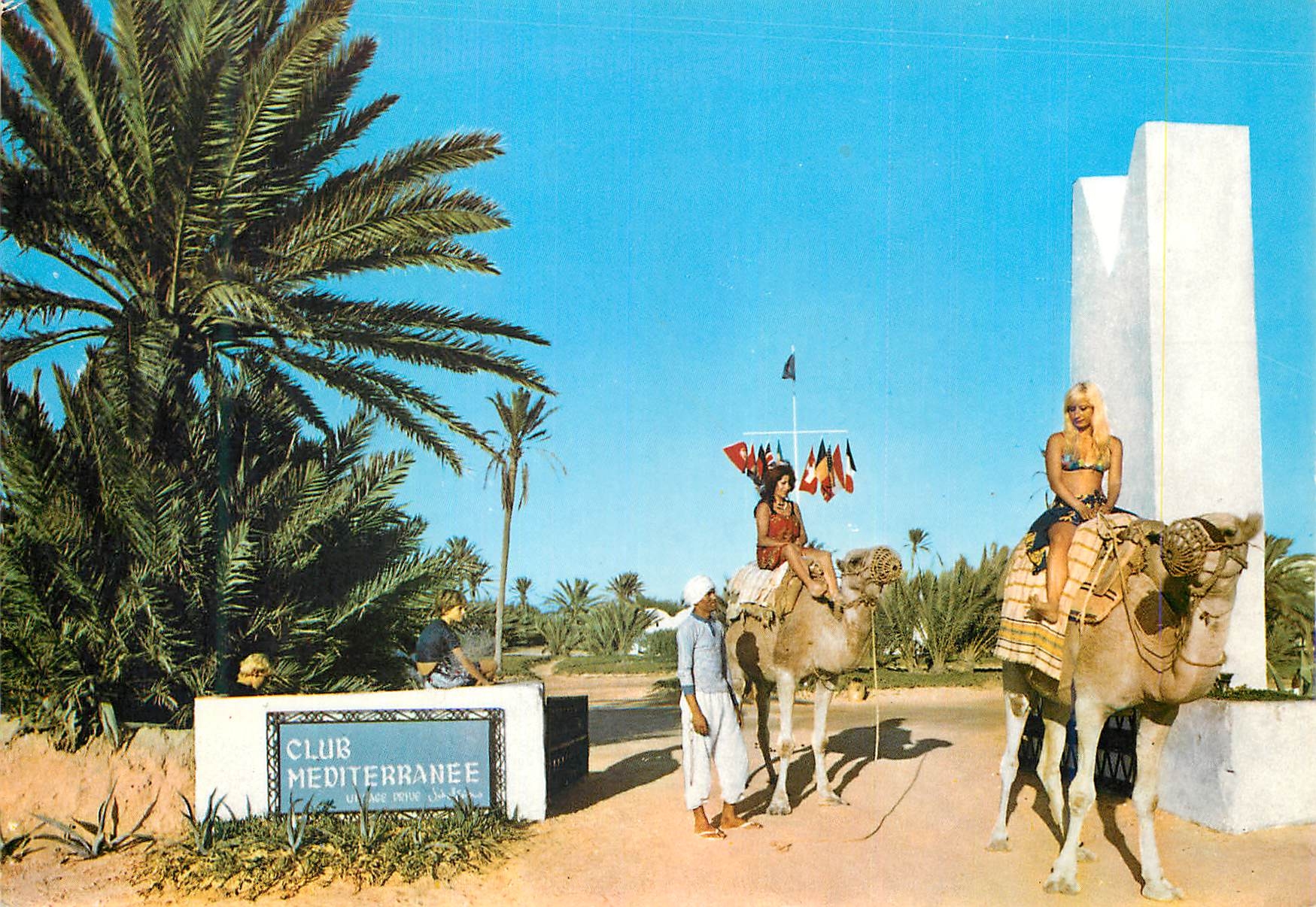 CPM L'Entree du Club Mediterranee Djerba Tunisie Chameau