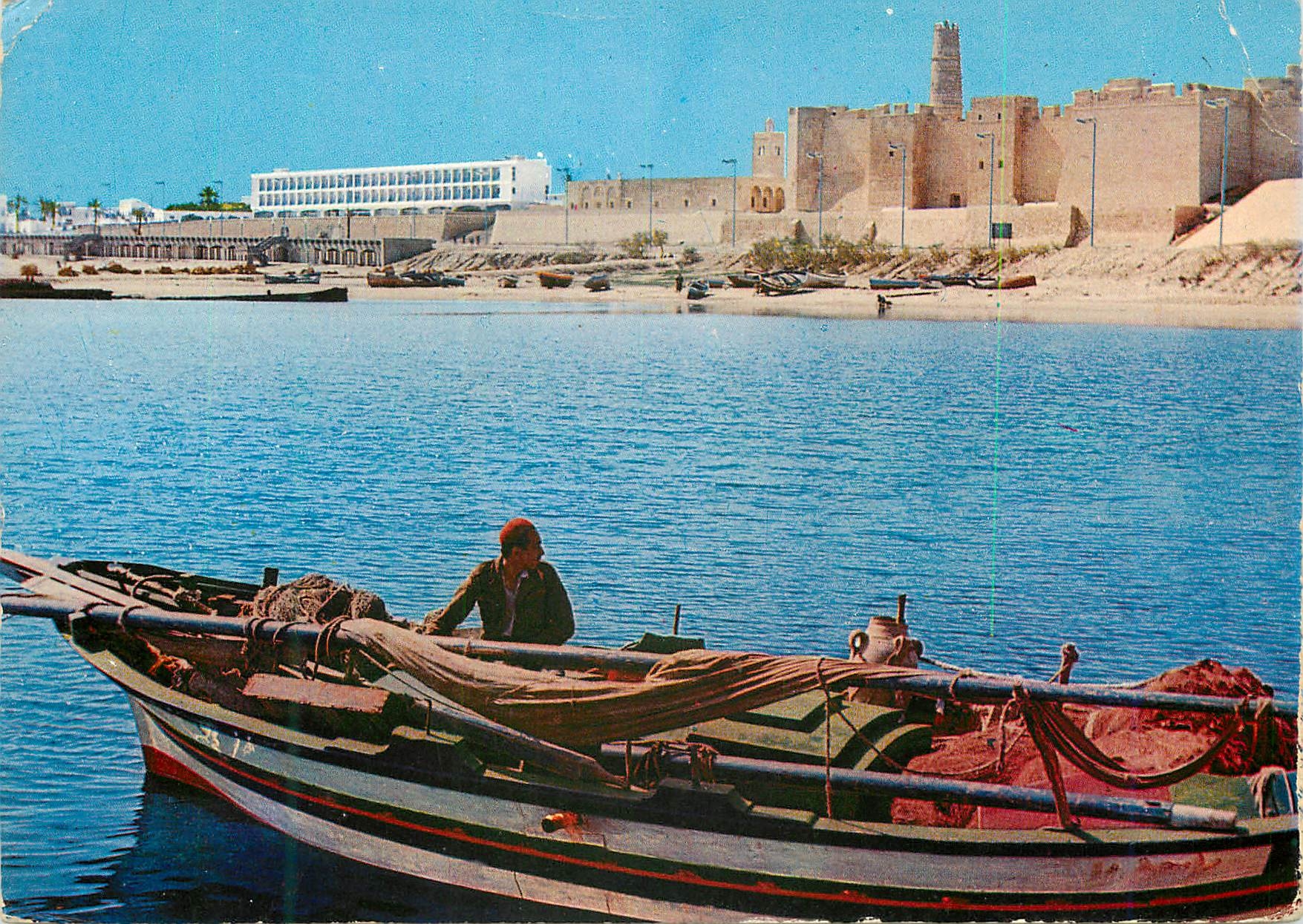 CPM Monastir Tunisie Le Ribat et la plage 