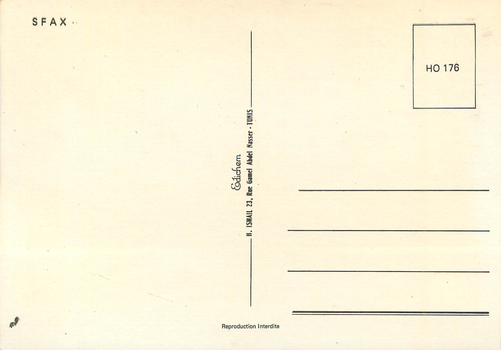 CPM Sfax  — Verso