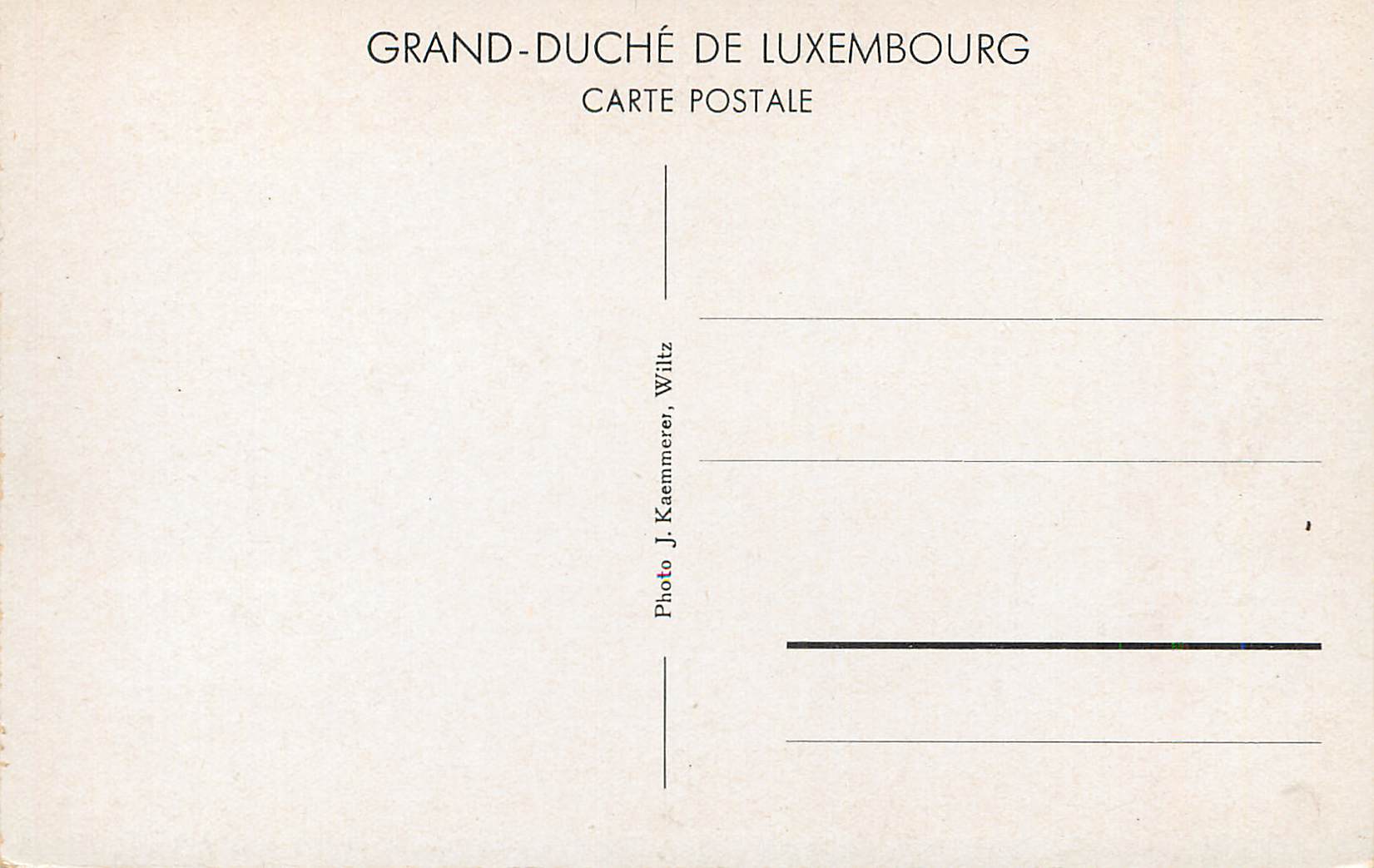 CPM Clervaux Luxembourg  — Rückseite